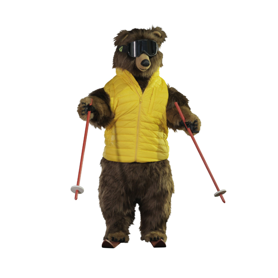 OURS BRUN LÉO SKIEUR