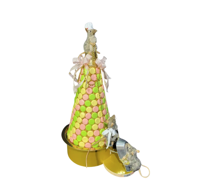 [25803] THREE MICE MACARONS PYRAMID