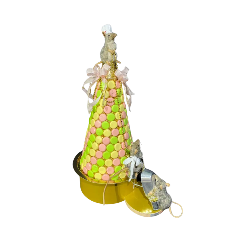 [25803L] TROIS SOURIS PYRAMIDE MACARONS