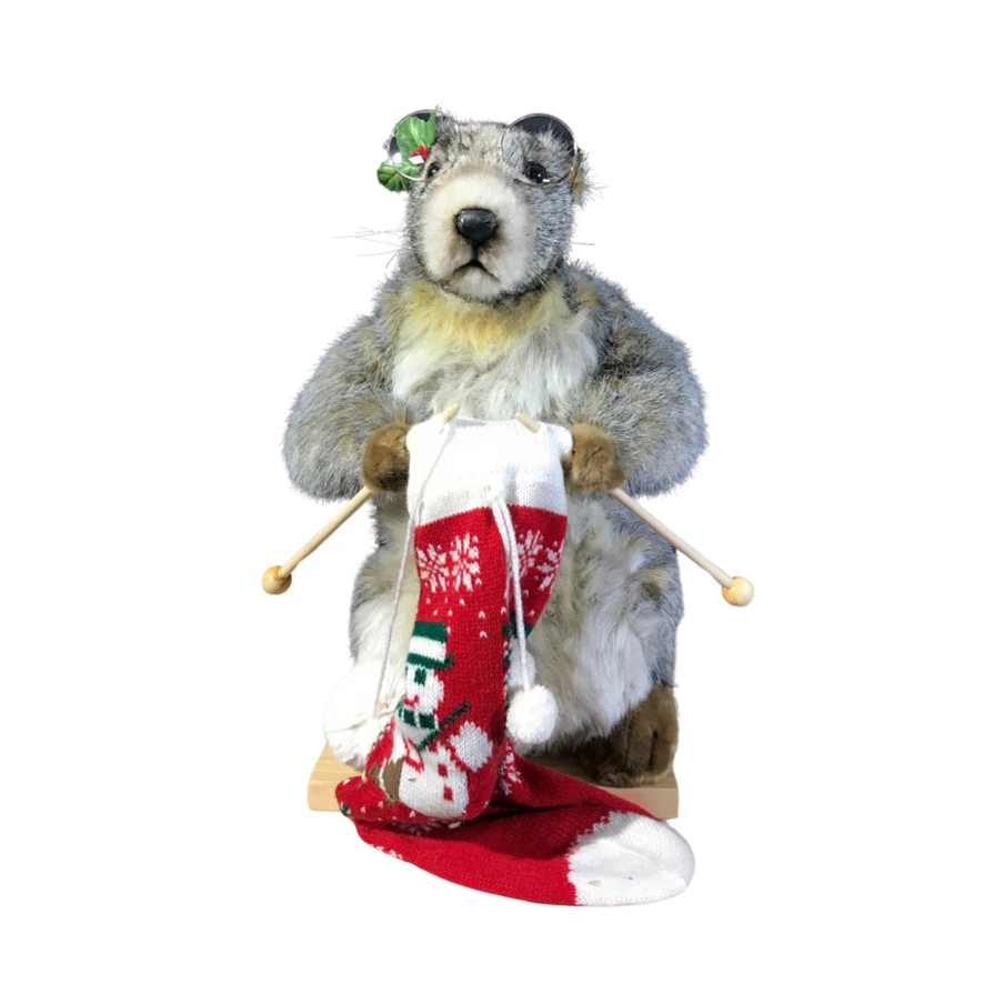 [23753TRL] MARMOT KNITS CHRISTMAS SOCK