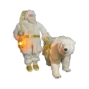 Pere Noël et ours blanc