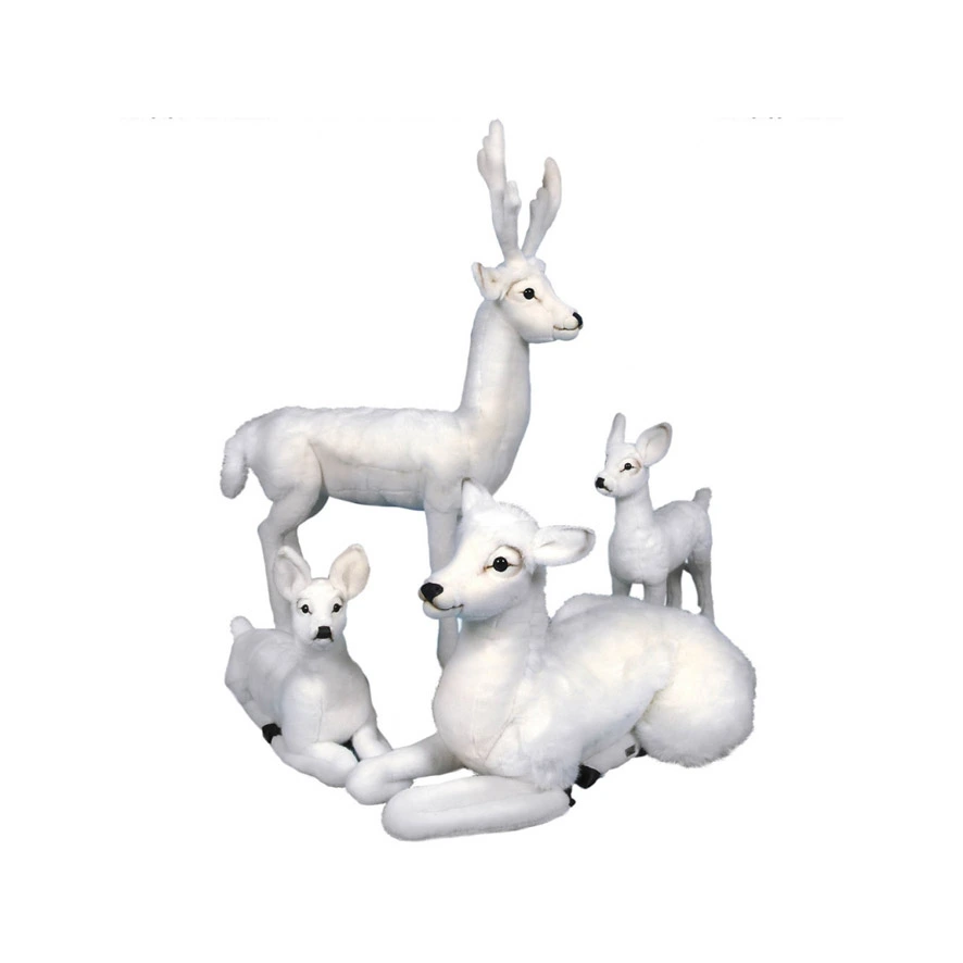 [10404LF] CERF BLANC FAMILLE COMPLÈTE
