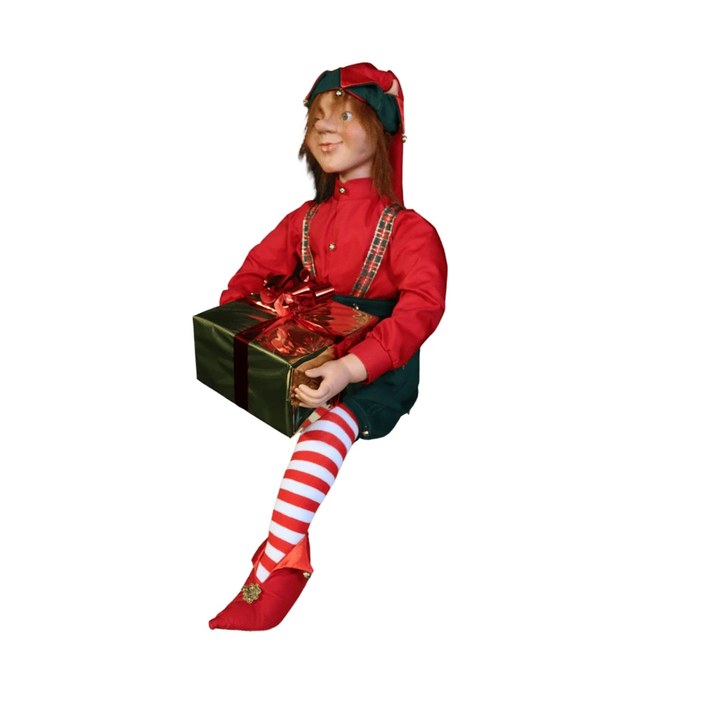 LUTIN DU PERE NOEL A GENOUX