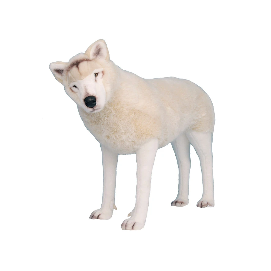 [24213L] LOUP BLANC DEBOUT