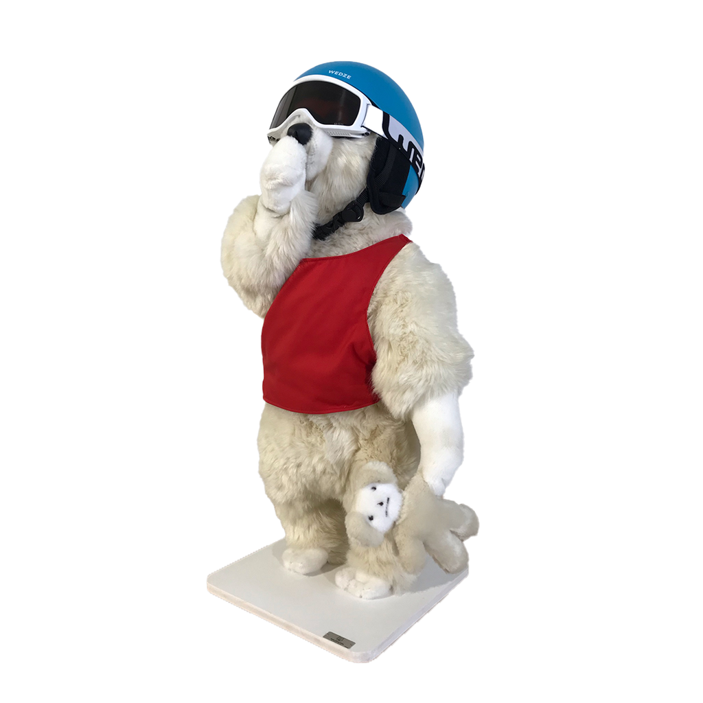 OURSON  BLANC LÉONARDO SUCE SON POUCE