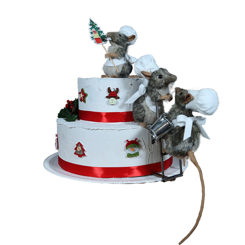 [24772L] SOURIS GOURMANDISE PIÈCE MONTÉE