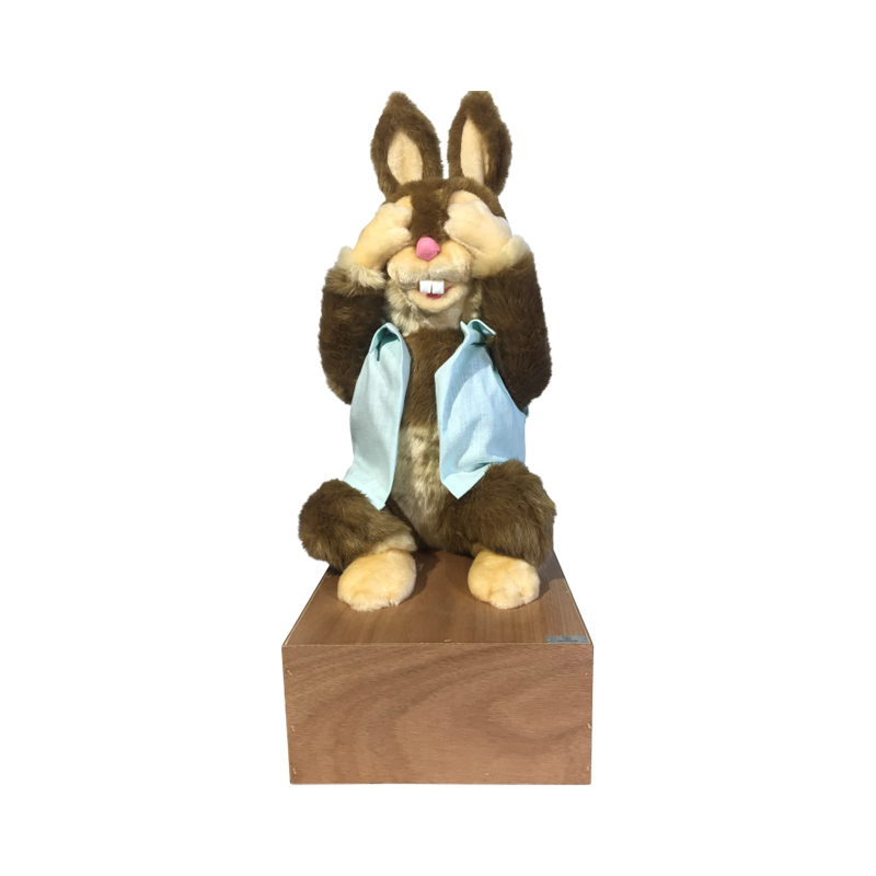 LAPIN CARAMELOU SE CACHE LES YEUX