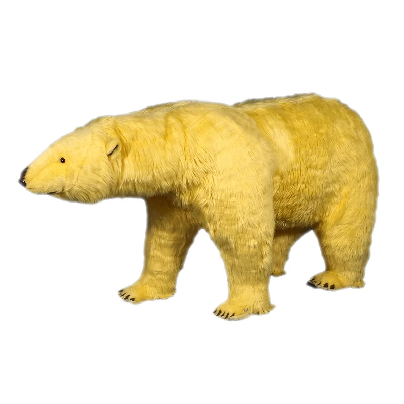 YELLOW POLAR BEAR ON ALL FOURS 1.80 M