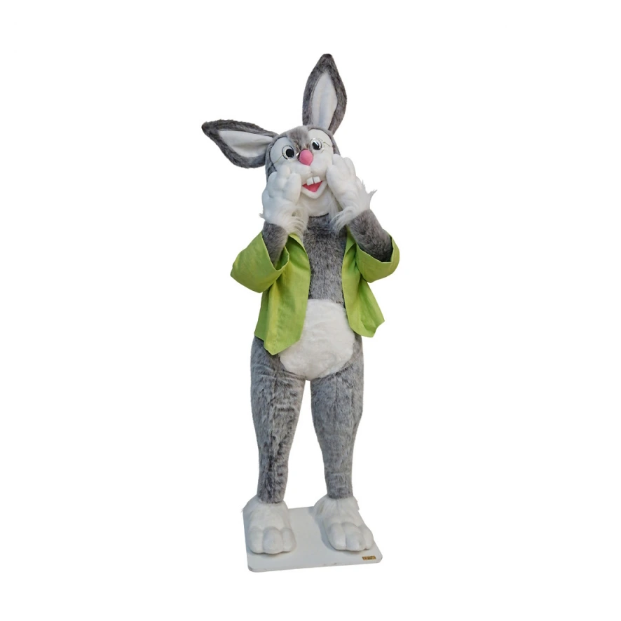 [16559L] FUNNY GRAY JEAN RABBIT