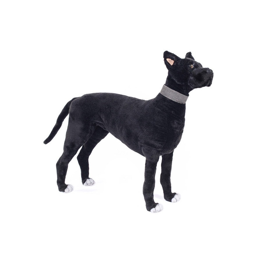 [15528] CHIEN DOGUE NOIR DEBOUT