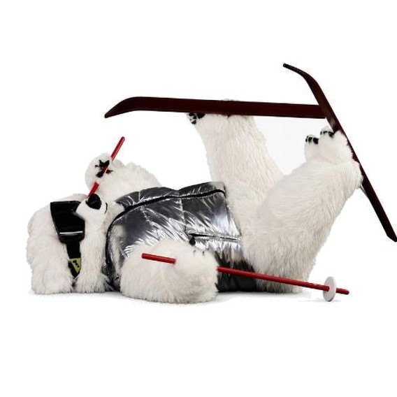 [10385] WHITE LEON SKIING AND FALLING